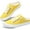 Lemon Yellow, variant on Obtaom Women Canvas Mules Memory Foam Clipper Fashion Sneakers Comfortable Slip-On Mule Backless Holiday Shoes(Grey US10)