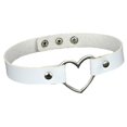 thumbnail image 3 of Collar Gótico Punk Para Mujer, Gargantilla De Corazón De Cuero Pu Ajustable A La Moda Y Joyería De Hip Hop Yuarrent AP007570-08, 3 of 4