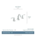 thumbnail image 2 of Moen Wynford Polished Nickel Two-Handle Bathroom Faucet, 2 of 7