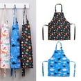 thumbnail image 3 of GENEMA Cute Kids Apron Adjustable Cotton Aprons for Boys Girls Children Bib Aprons for Artists Chef Baking Cooking Parent Child Apron (4-10 Years), 3 of 14