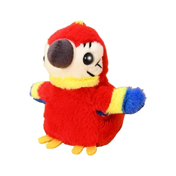 Tachiuwa Realistic Electric Parrot Toy Dance Dancing Birds Doll for Car Kid Girl red