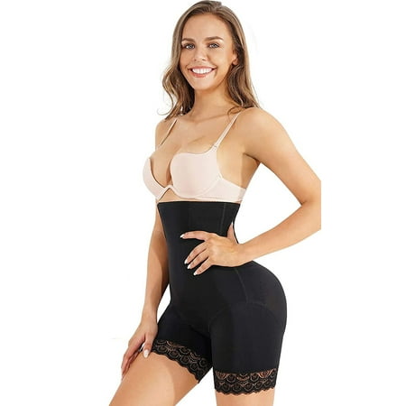 

Junlan Hi-Waist Control Lace Panty for Women Waist Trainer Body Shaper Butt Lifter Shapewear Tummy Tuck Underwear Shorts