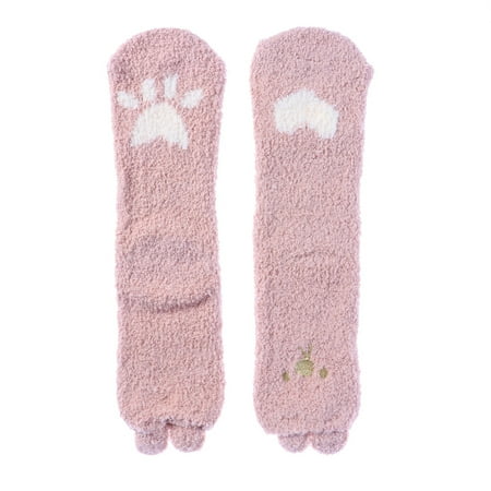 

NUOLUX Fluffy Socks Fuzzy Animals Warm Socks Room Floor Socks for Men Women Free Size (Pink)