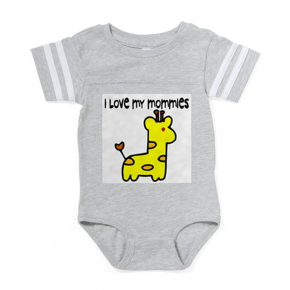 CafePress - Luv Mommies 006 Copy - Cute Infant Baby Football Bodysuit