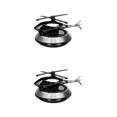 thumbnail image 2 of mmirethe Solar Powered Car Air Freshener Creative Diffuser Small Car for Car Interior Silver 10.4x8cm 2Set, 2 of 6
