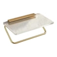thumbnail image 1 of DJN Clearance Sale Rack Light Toilet Tissue Box Wall Mounted Storage Toilet Toilet Paper Non Perforated Storage Shelf Acrylic Roll Paper Holder Acrylic Gold One Size, 1 of 8