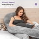 thumbnail image 3 of Almohada de embarazo para dormir, almohada de cuerpo completo en forma de U, almohadas de embarazo, soporte de almohada de maternidad para la espalda, 3 of 4