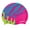 Crown, variant on FINIS Mermaid Silicone Cap - Fun Kids Swim Cap with a Universal Fit - 100% Silicone Swim Cap with Rippled Edge for a Watertight Seal - High-Quality Swimming Pool Accessories - Paradise