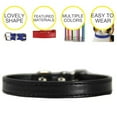 thumbnail image 4 of Faux Leather Collar Metal Buckle Pet Collar Adjustable Pet Collar for Small Dogs, 4 of 10
