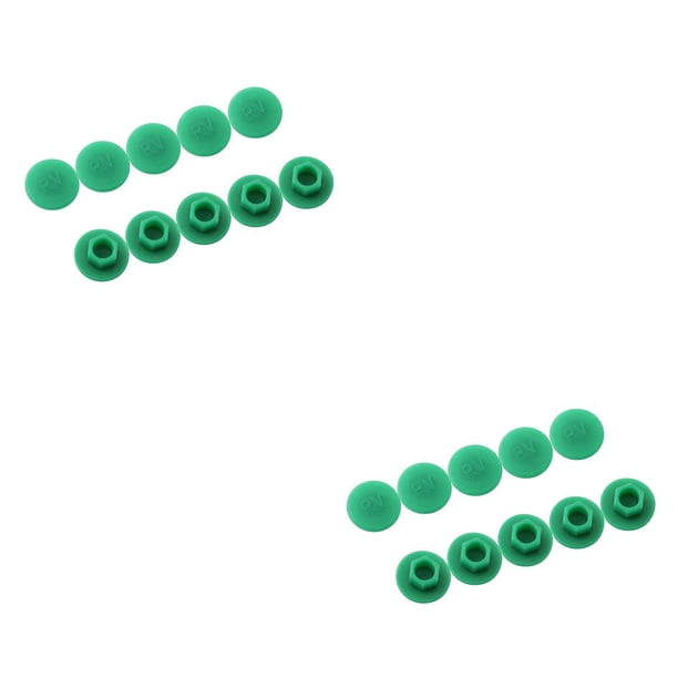 Greeniant 10 Uds. Tornillos hexagonales para bicicleta, tapas de rosca, Kit de pernos y tuercas resistentes al desgaste, componentes de ciclismo para M5,verde 2piezas Greeniant CBP213004