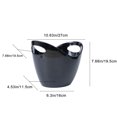 thumbnail image 2 of YIMWNYI 4L Plastic Champagne Bucket, Oval Ice Bucket for Wine Beer, Sturdy & Leakproof, High Capacity Beverage Cooler, Easy to Clean, Ideal for Parties, Bars, Restaurants, and Outdoor Activities, 2 of 6