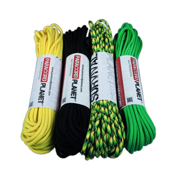 Paracord Planet Big Hank Paracord Combo Crafting Kits – 550 lb Type III – Parachute Cord – Small & Large Arts and Craft Projects