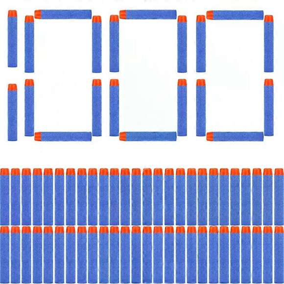 FRENSIT Blue Round Head Bullets 72cm for Nerf N-strike Elite Series Blasters Foam EVA Refill Darts Kids Toy Guns Accessories