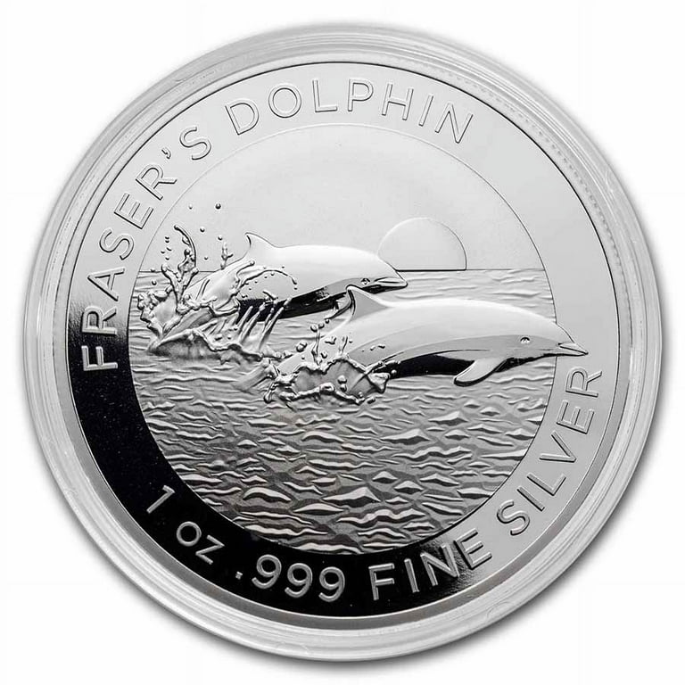 2021 Australia 1 oz Silver $1 Fraser's Dolphin BU - Walmart.com
