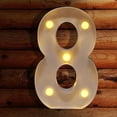thumbnail image 4 of Led Marquee Letter Lights, Battery-Operated Warm-White Standing & Wall-Hanging Alphabet Symbol Lamp, Plastic Light-Up Letters for Home Bar teen-Shower Wedding Sign Diy Words, 1Pc Digital Light, 4 of 4