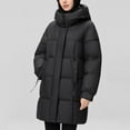 thumbnail image 4 of RYDCOT Winter Coats for Women 2024 Clearance Women's Winter Down Jacket Puffy Puffer Jacket Thickened Warm Coat with Hood Winter Outerwear Sale or Clearance, 4 of 7