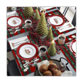 thumbnail image 5 of Sets de Table de Noël, Sets de Table Résistants à la Chaleur pour Table à Manger, Coton Lin Non-Tapis de Table pour Vacances, 5 of 5