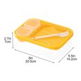 thumbnail image 3 of Students Divided Lunch Box Can Be Microwave Heated Lunch Box Salad Fruit Transparent Lunch Box, 3 of 7