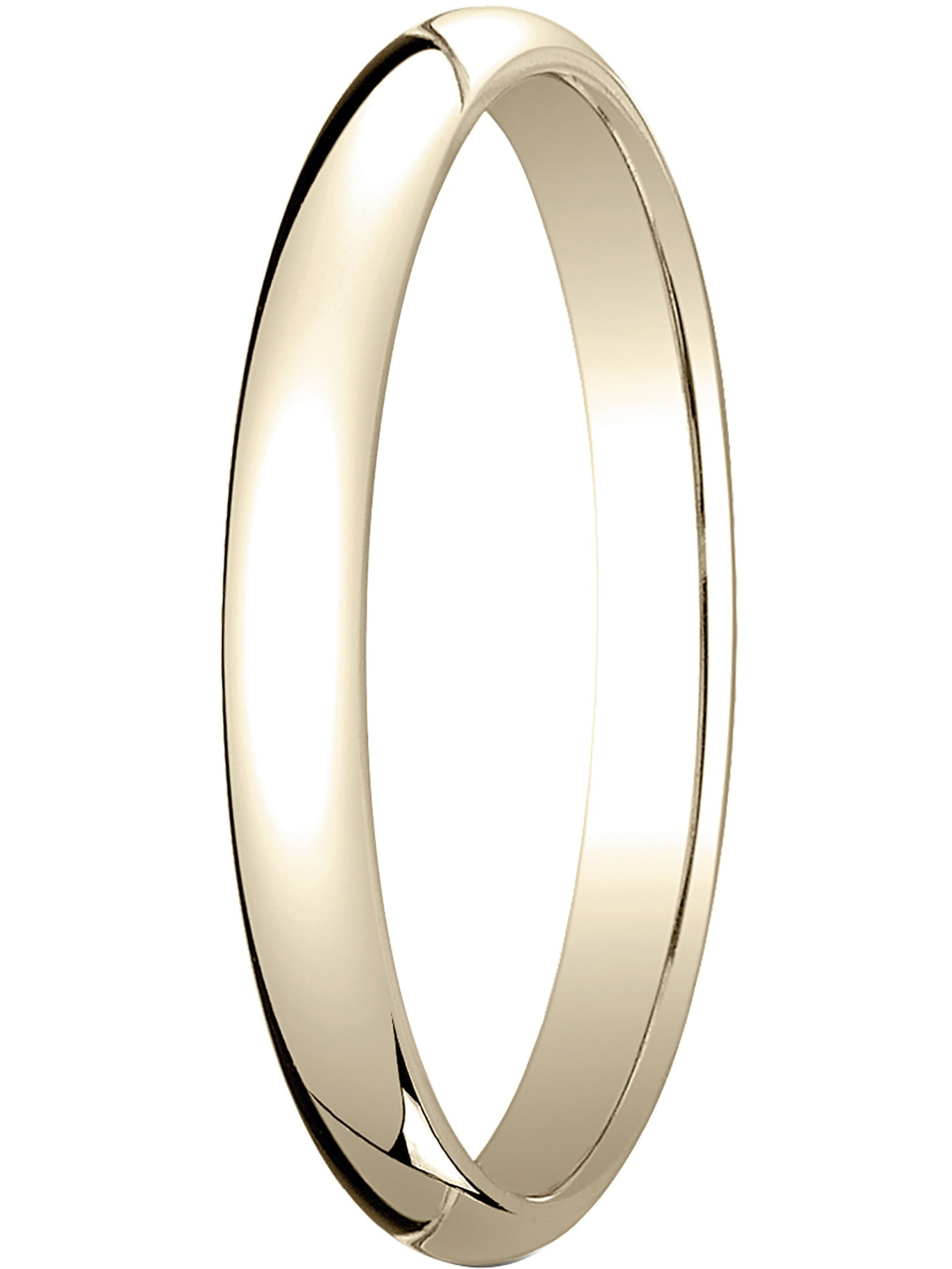 Gembrooke Creations Women's Titanium 8mm Polished Dome Plain Wedding Band Ring