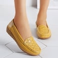 thumbnail image 5 of NOKIO Women's Wide Loafers Shoes Cute Dressy Shoes Ladies Comfort Slip Ons Work Shoes Women Comfort Walking Flat Loafer Slip On Leather Loafer Comfortable Flat Shoes Outdoor Driving Shoes, 5 of 8