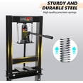 thumbnail image 4 of 6-Ton Hydraulic Shop Press, H-Frame Garage Floor Press with Built-in Relief Valve, Adjustable Work Table & Stamping Plates for Metal Bending, Straightening, and Bearing Installation, 4 of 6