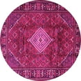 thumbnail image 1 of Ahgly Company Indoor Round Persian Pink Traditional Area Rugs, 7' Round, 1 of 4
