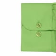 thumbnail image 5 of Men's Slim Fit Button Up Long Sleeve Solid Dress Shirt - Apple Green - L (16-16.5) 32/33 sleeve, 5 of 5
