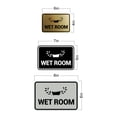 thumbnail image 5 of Signs ByLITA Classic Framed Wet Room Sign (Brushed Gold) - Large, 5 of 6