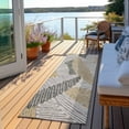 thumbnail image 6 of Addison Rugs Chantille Indoor/Outdoor Transitional Floral Gray Washable Runner Rug, 2'3" x 7'6", 6 of 6