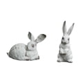 thumbnail image 2 of 2 Piezas Conejo Figuras Esculturas Animales Decorativas Ornamentos de Resina Diseño Encantador Adecuadas para Regalo Decoración Hogar Oficina Jardín, 2 of 7