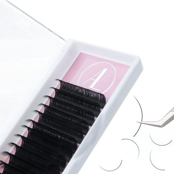AIR-ALLOVE Eyelash Extension Classic Lash Extensions 0.1 D Curl 11mm Individual Lash Extensions Single Lash Extensions