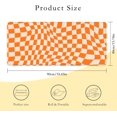 thumbnail image 3 of Retro Chess Board Desk Mat Orange Checker Gaming Mouse Pad XXL Extended Mouse Pad Mat NonSlip Base with Stitched Edges Perfect for Office, Computer, Keyboard Classic and Stylish, 3 of 6