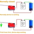 thumbnail image 4 of 10 Pcs Miniature SPDT Levier d'Action à Enclenchement Type Micro Interrupteur de Limite, 4 of 5