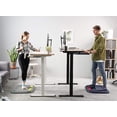 thumbnail image 2 of FEZIBO Dual Motor Electric Standing Desk with Keyboard Tray, Splice Board in Black and Rustic Brown Finish, 48", 2 of 10