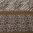 thumbnail image 2 of Safari Animal Print Bedding with Leopard, Zebra & Giraffe Patterns - 6 Piece Comforter Set King, 2 of 6