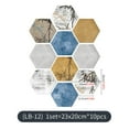 thumbnail image 2 of Waterproof Floor Stickers Pvc Tile Wall Stickers Bathroom Kitchen Living Room Children's Room Hexagonal Floor Stickers 10 Pieces 1 Set, 2 of 5