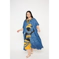 thumbnail image 3 of Oussum Women'S Plus Size Caftan Dress Long Maxi Kaftan Loungewear, Size Fit 1X-3X, 3 of 8