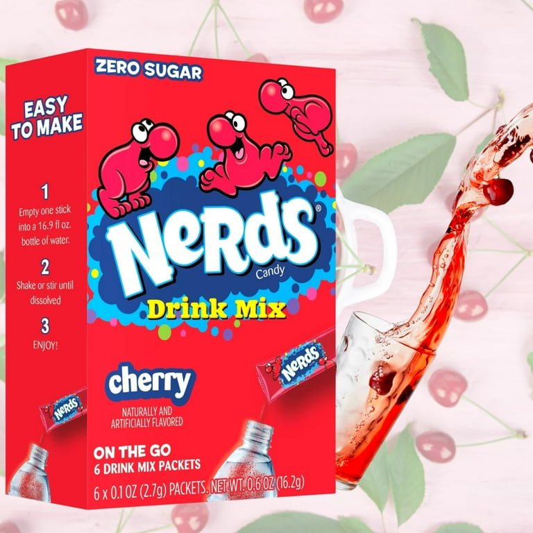 専用ページ　 ウォンジン nerd NERDS Cherry Flavored Drink Mix, No Added Sugar, 6 Packets Per Box
