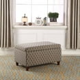thumbnail image 2 of Chain Patterend Deep Storage Ottoman Bench, 2 of 2