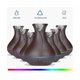 thumbnail image 2 of 550ML Wood Grain Air Humidifier Vase Shape Mute Aroma Essential Oil Diffuser with Remote Control, 2 of 5