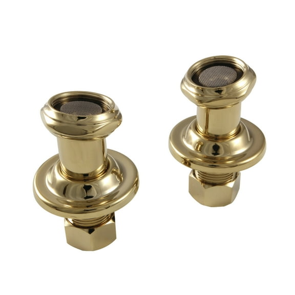 Kingston Brass CAU4102 Vintage Tub Mount Couplers, Polished Brass