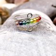 thumbnail image 3 of To My Daughter - Drive Away Your Anxiety Rainbow Beads Fidget Ring, 3 of 5