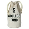 Club Pack of 12 Beige and Black "College Fund" Party Favor Accessories 8.5"
