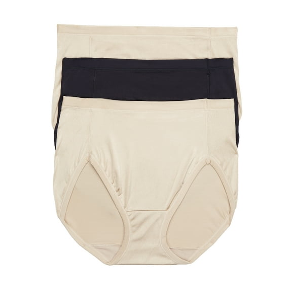 Women's Vanity Fair Lingerie® Body Caress 3-Pack Hi-Cut Panties 13437 Color: Damask Asst Size: 6