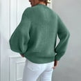thumbnail image 5 of iHPH7 Cropped Cardigan Long Sleeve Sweaters for Women Casual Outerwear Crop Sweater Fall Cardigans for Women Short Cardigans for Women Fall Sweaters for Women Dark Green L, 5 of 6