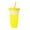 Yellow, variant on XKHBDL PP Plastic Cup, Color Changing Cups with Lids and Straws, Reusable plastic tumblers with lids and straw,Party Funny Tumbler Ice Cold Drinking Cup for Kids & Adults