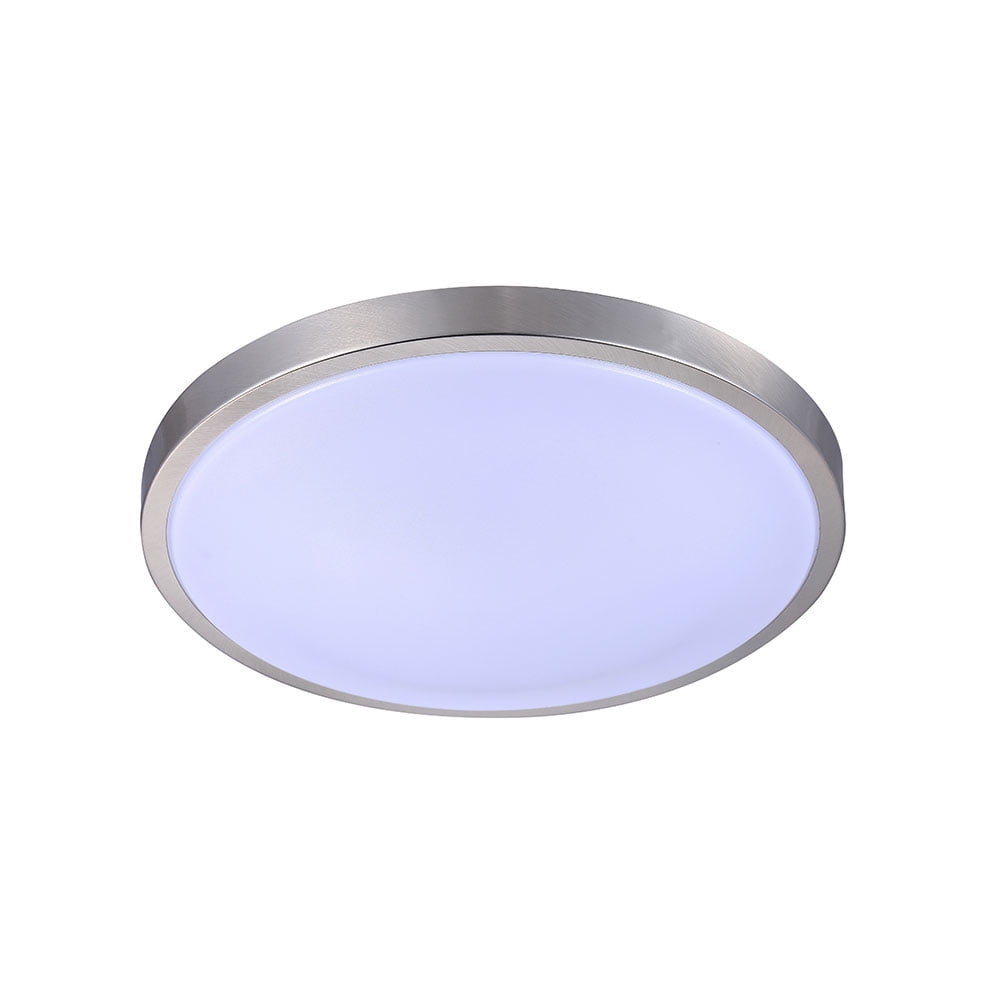 TriGlow 16" LED Ring Cloud Flush Mount, 3000K (Soft White) Brushed