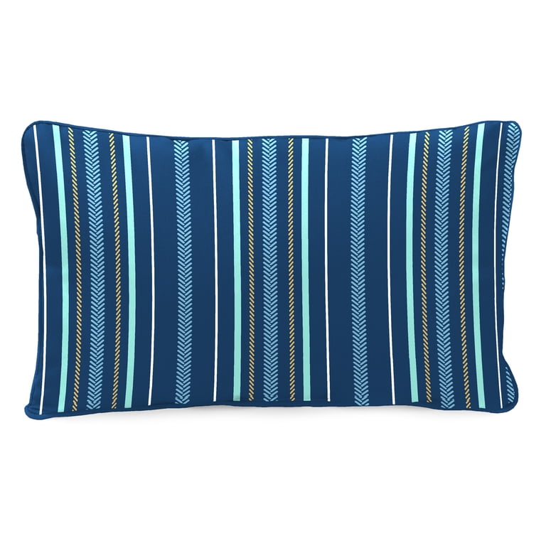 Reversible Outdoor Lumbar Throw Pillows, Set of 2 photo 7