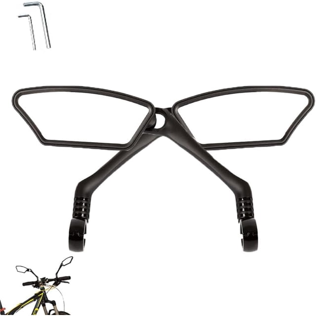 Indicatespoint Bike Mirrors, 360° Rotatable Bicycle Mirrors for Mountain Bikes, E-Bikes, Road Bikes, With Installation Tools (2PCS)