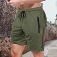 thumbnail image 2 of Sngxgn Mens Shorts Casual Elastic Waist Drawstring Summer Beach Workout Shorts with Pockets(AG,M), 2 of 8